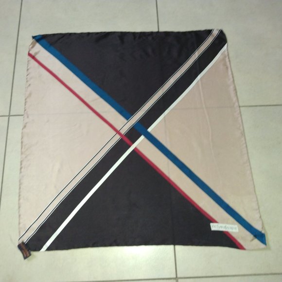 ❤️YSL Yves Saint Laurent Foulards Bandana Silk Scarf Nordstrom